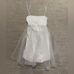 Lucy in The Sky White Mini Dress